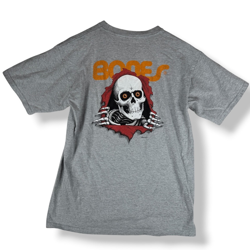 Powell Peralta Bones Ripper T Shirt Mens Size Medium Skate Streetwear Skull 2014